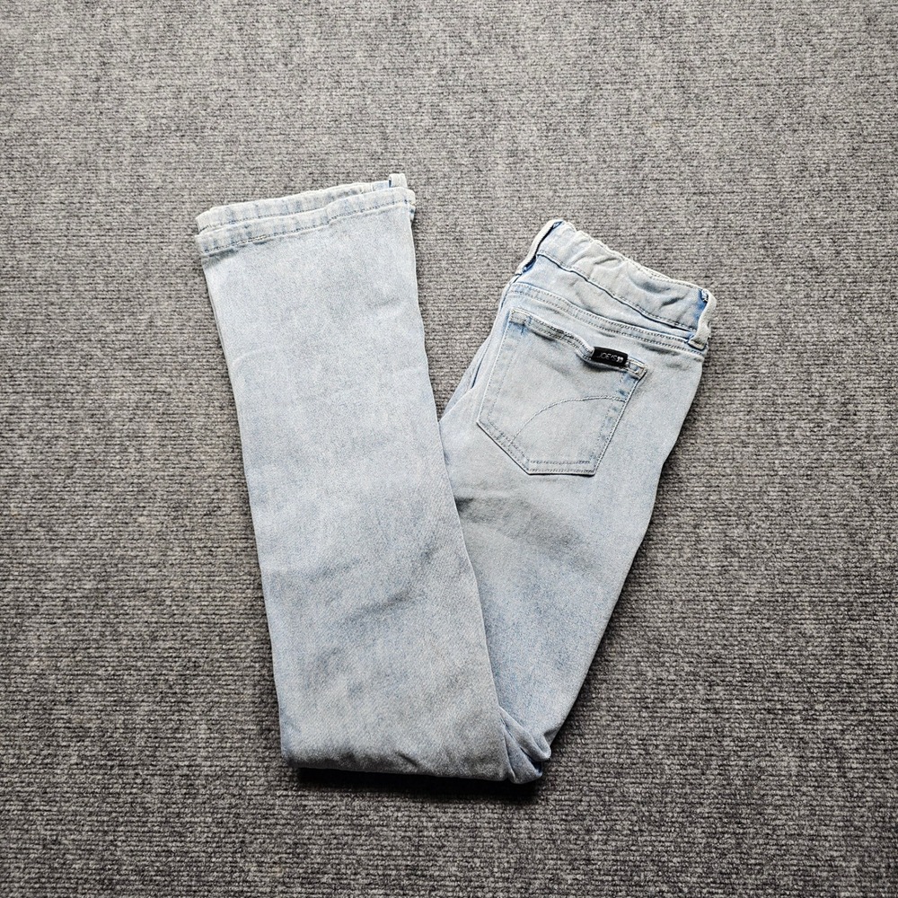 Joe's Jeans Molly 1409 Girls Size 16 Light Wash Distressed Split Hem Flare Jeans - Picture 9 of 11